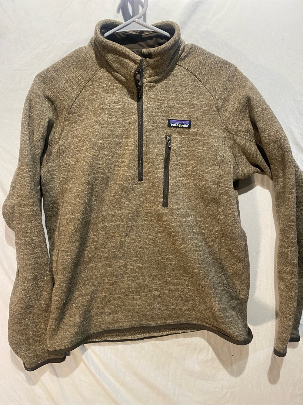 Patagonia Men’s Quarter-Zip Fleece Pullover - Olive Green Heather